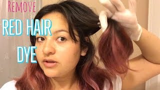 HOW TO REMOVE RED HAIR DYE - how to bleach out red hair color
