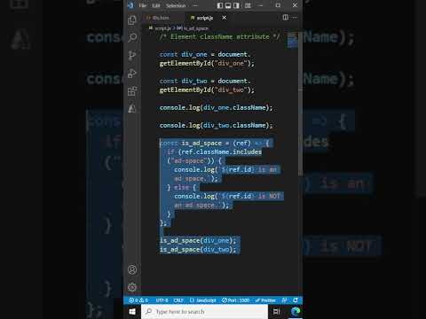 Element Classname Property Javascript Tutorial For Beginners