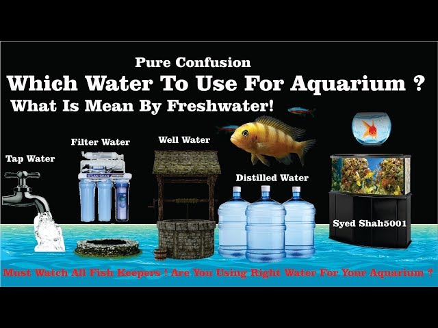 Which water to use for Aquarium - what is mean by freshwater? Water pure confusion