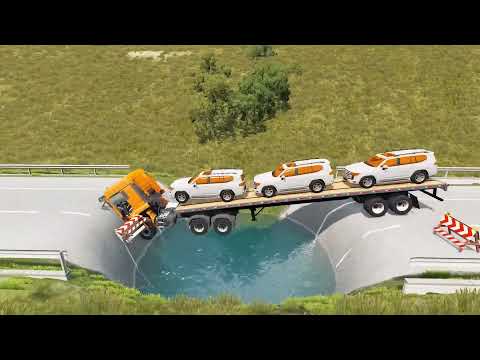 Cars vs Giant Pit Deep Water #34 - BeamNG.Drive