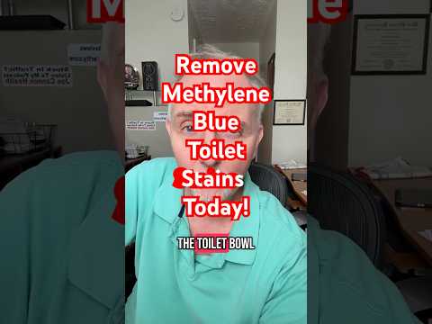 How to Remove Methylene blue Stains in Toilet 🚽 📌