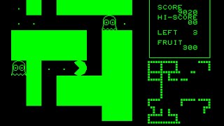 Sharp MZ-80B Game: Radar Puck Man (1982)