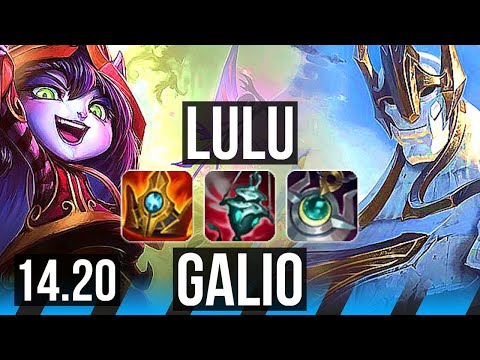 LULU vs GALIO (MID) | 2/0/13 | EUW Diamond | 14.20
