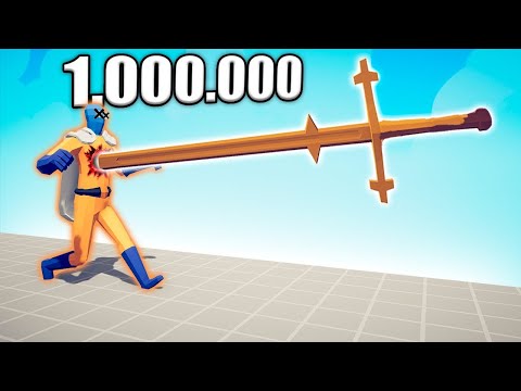 1.000.000 DAMAGE KING SWORD vs UNITS - TABS | Totally Accurate Battle Simulator 2024