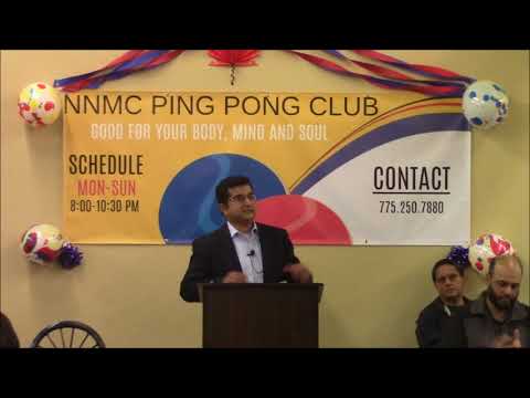 Opening introduction by Shahed Kamal at NNMC Ping pong club Opening ceremony