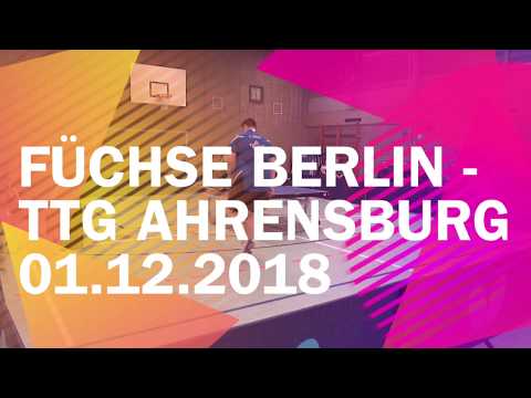 Füchse Berlin - TTG 207 Ahrensburg/Großhansdorf | Sa. 01.12.2018 | Regionalliga Nord 2018/2019