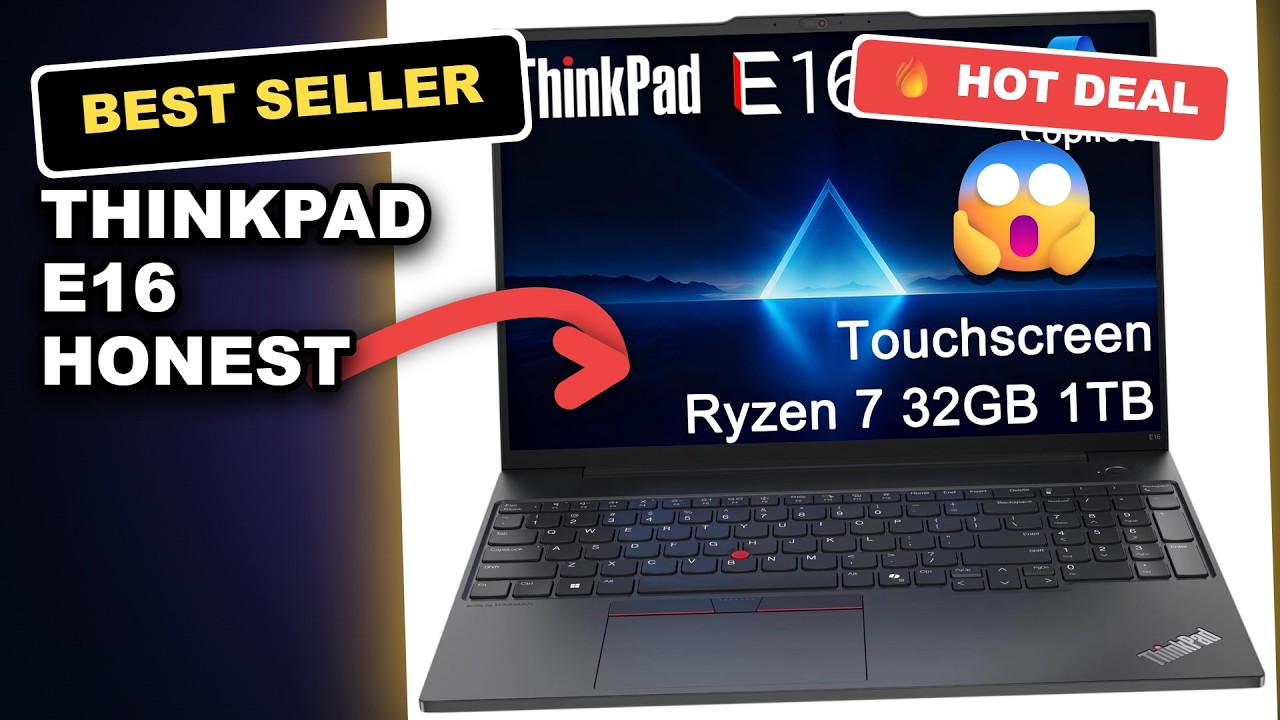 ThinkPad E16 Honest Review: Is This AMD Business Laptop Worth It? review video