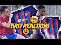 XAVI and ANSU FATI's FIRST IMPRESSION on the NEW KIT 2022/23 (UNBOXING) ?❤️