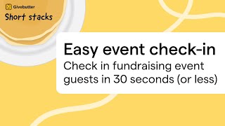 A 30-second event check-in? There’s an app for that