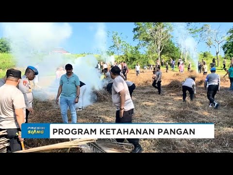 DUKUNG PROGRAM PEMERINTAH, POLRESTA AMBON SIAPKAN LAHAN PERTANIAN