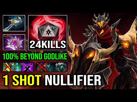 1 SHOT NULLIFIER Chaos Knight 100% Beyond Godlike Even Hard Carry TB Can't Stand 1v1 Him Dota 2