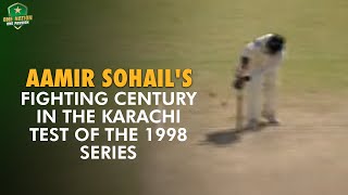 Aamir Sohails fighting century in the Karachi Test