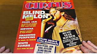 ASMR-1994 Circus Rock Magazine/Blind Melon/Pearl Jam/ Nirvana🎸