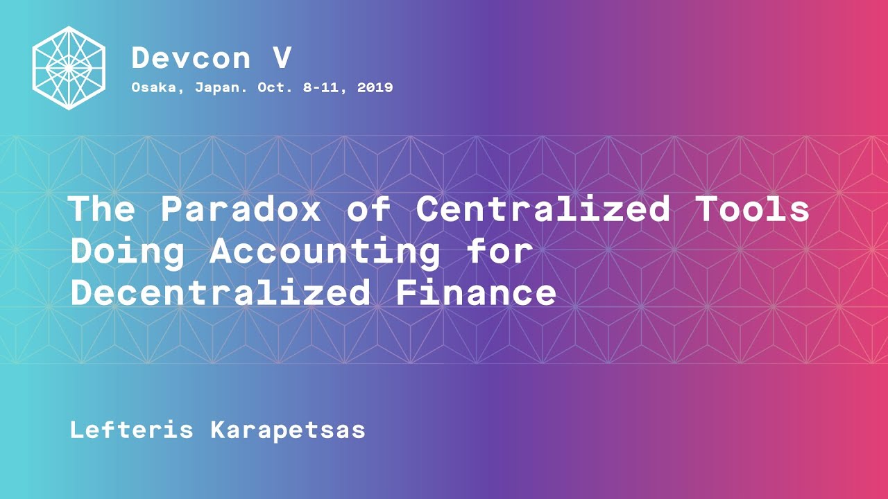 The paradox of centralized tools doing accounting for decentralized finance preview