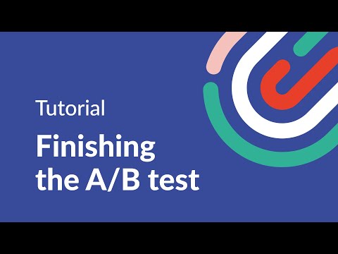 A/B Testing - Finishing the A/B test