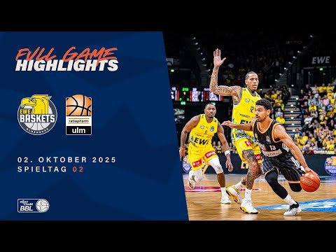 EWE Baskets Oldenburg vs. Ratiopharm Ulm - Full Game Highlights - Matchday 2, 25/26