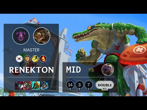 Renekton Mid vs Poppy - KR Master Patch 10.24