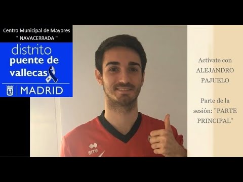 Trabajo de fuerza tren superior c/peso; con Alejandro Pajuelo (Centro Munic. de Mayores Navacerrada)