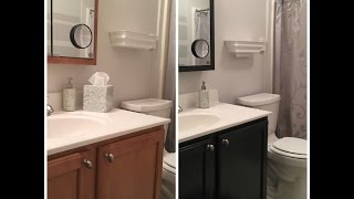How to update the color of your bathroom vanity cabinet