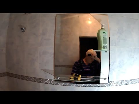Как правильно собрать зеркало из стекла и разметить отверстия для навешивания? Guru from the USSR.