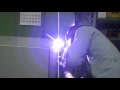 アルゴン溶接(TIG溶接）　材質ボンデ鋼板　パルス溶接 - YouTube