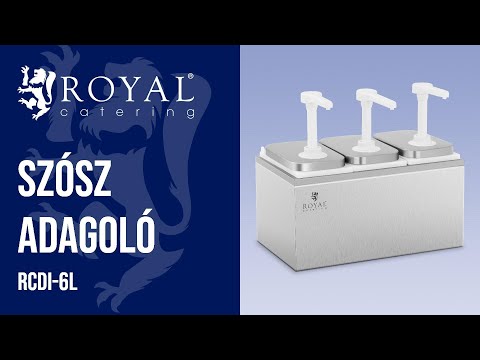 Videó - Szósz adagoló - 3 pumpa - 3 x 2 L