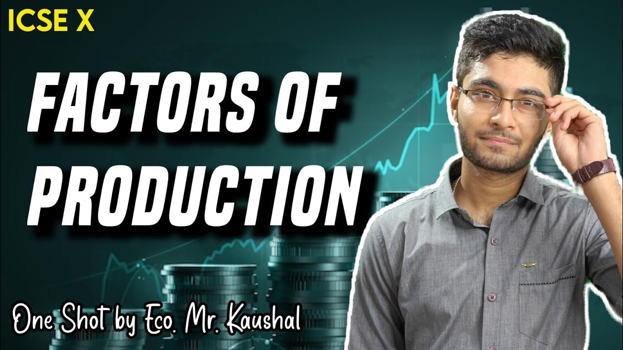 The Productive Mechanism | Class 10 ICSE *Economics*