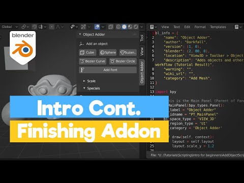 Blender Python Tutorial Finishing The Object Adder Add On Learn Python For Beginners