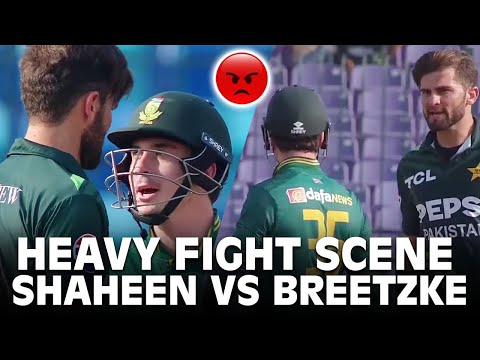 Heavy Fight | Shaheen vs Breetzke | Pakistan vs South Africa | Tri-Nation Series | PCB | M3J1K