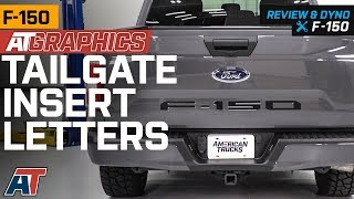 Flat Matte 2018 Ford F-150 F150 Tailgate Vinyl Letter Insert Decals Sticker