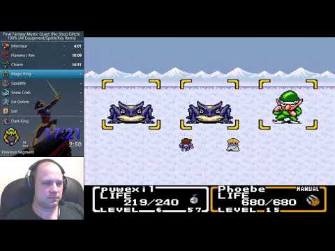 Final Fantasy Mystic Quest Speedrun (100% No Shop Glitch) - 2:57:08