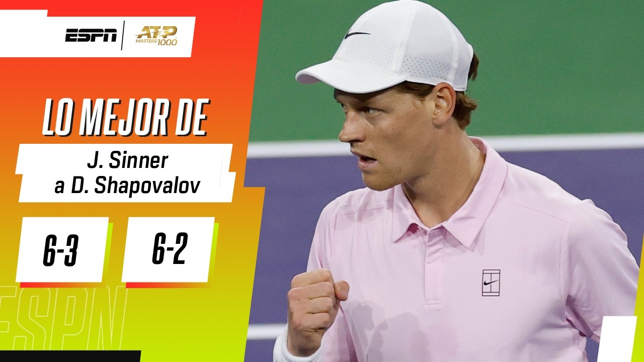 SINNER QUIERE SER EL FAVORITO EN INDIAN WELLS Y NO PARA DE GANAR | RESUMEN