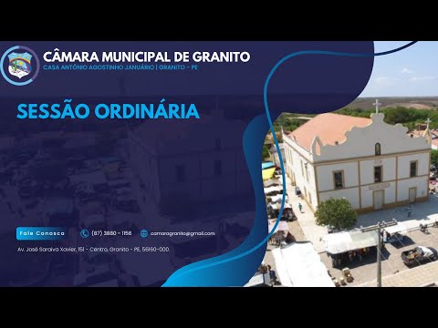 1ª SESSÃO ORDINÁRIA DA CÂMARA DE VEREADORES DE GRANITO - PE