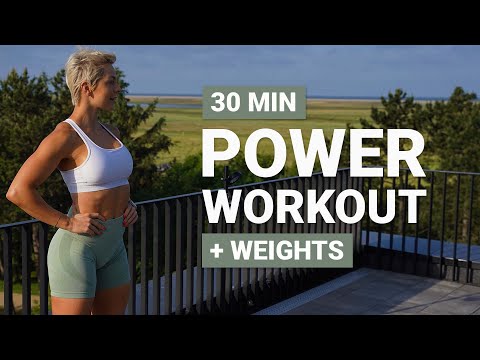 30 MIN POWER WORKOUT EMOM STYLE | with DB | Strength + Conditioning | + Weights | Full Body Workout