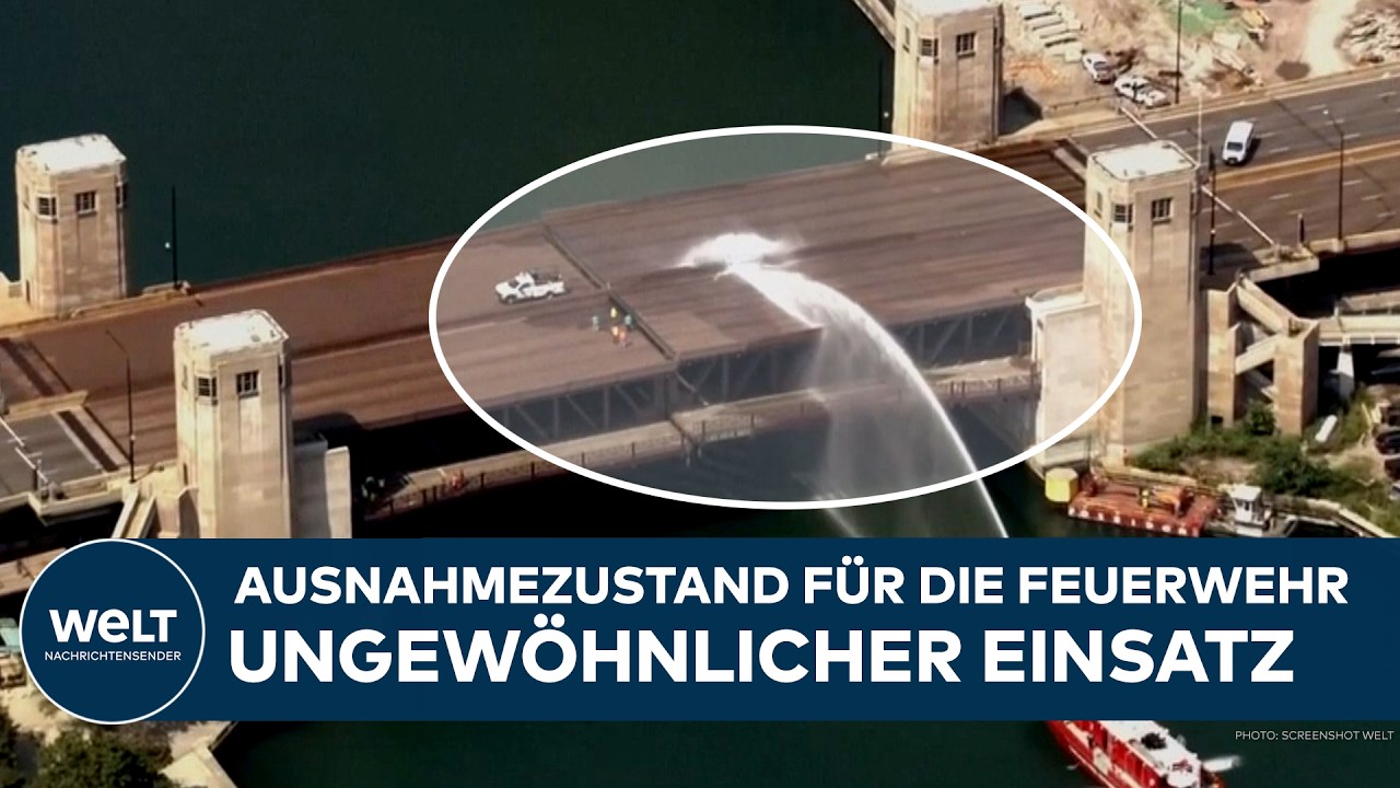 CHICAGO: Hitzewelle legt wichtige Straßenbrücke lahm! Kilometerlange Staus