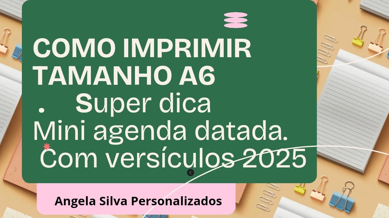 COMO IMPRIMIR TAMANHO A6, AGENDA DATADA COM VERSÍCULOS BÍBLICOS.#agenda #biblia #impressões