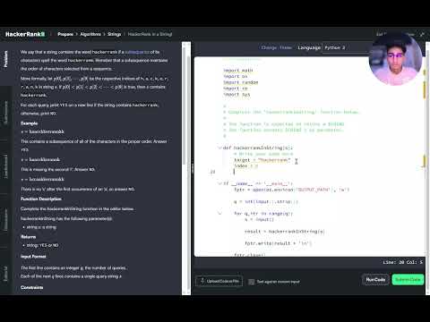 Hackerrank In A String Hackerrank Solutions Subsequence Made Simple String Problems