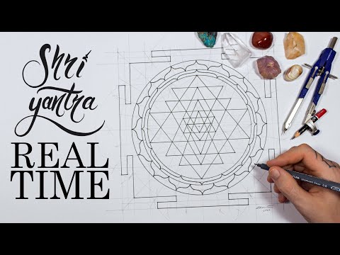 Relaxing Pentagram Mandala Drawing Process