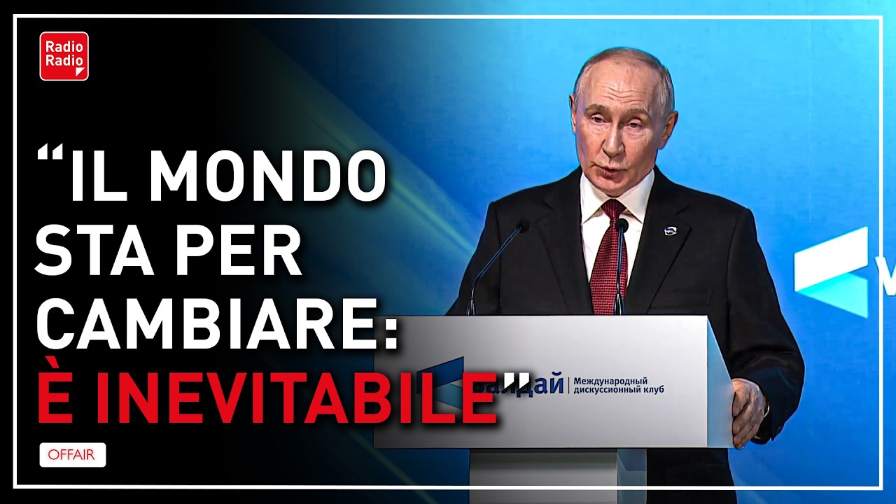 PUTIN ▷ "L'ONU VA RIFORMATA: IL MONDO SARÀ MULTIPOLARE. IA? PUÒ DIVENTARE UN TOTALITARISMO DIGITALE"