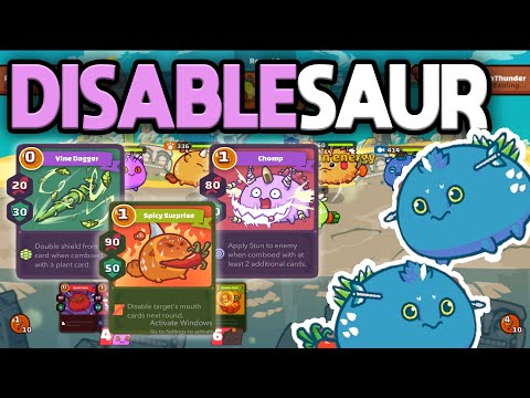 Top Rank Disablesaur Hot butt + Chomp Meta - Axie infinity