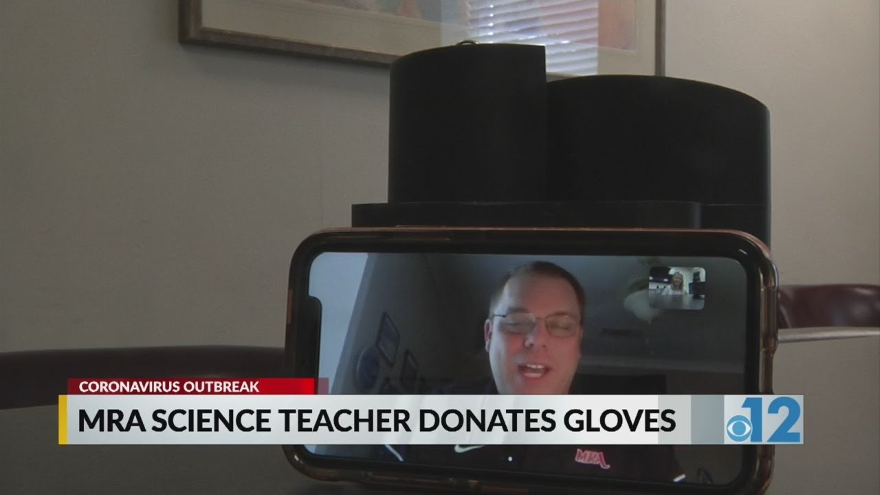 MRA science teacher donates gloves