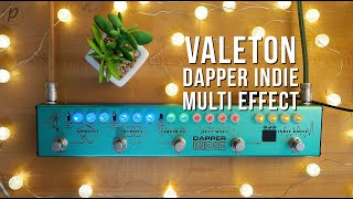 Video thumbnail for Valeton Dapper Indie Multi-Effect (Reverb, Delay, Modulation, Fuzz, Overdrive) by Pedal of the Day