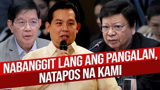 Download lagu NABANGGIT LANG ANG PANGALAN NI MARTIN ROMUALDEZ, NATAPOS NA KAMI —SEN  MARCOLETA mp3