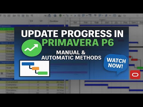 How To Update Progress In Primavera P6