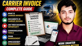 Carrier Invoice Complete Guide for Beginners | Required Documents, and Communication tools