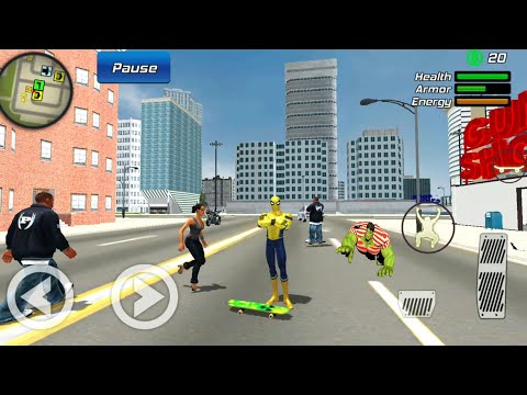 Super Spider Hero Rope City Gangster Crime Battle | Flying Spider Superhero - Android GamePlay HD