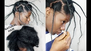 WHAT 7 Days Of African Hair Threading Did To My Natural Hair!- HOW TO