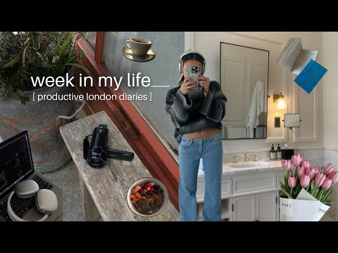 week in my life ???? | productive works days as a content creator in london