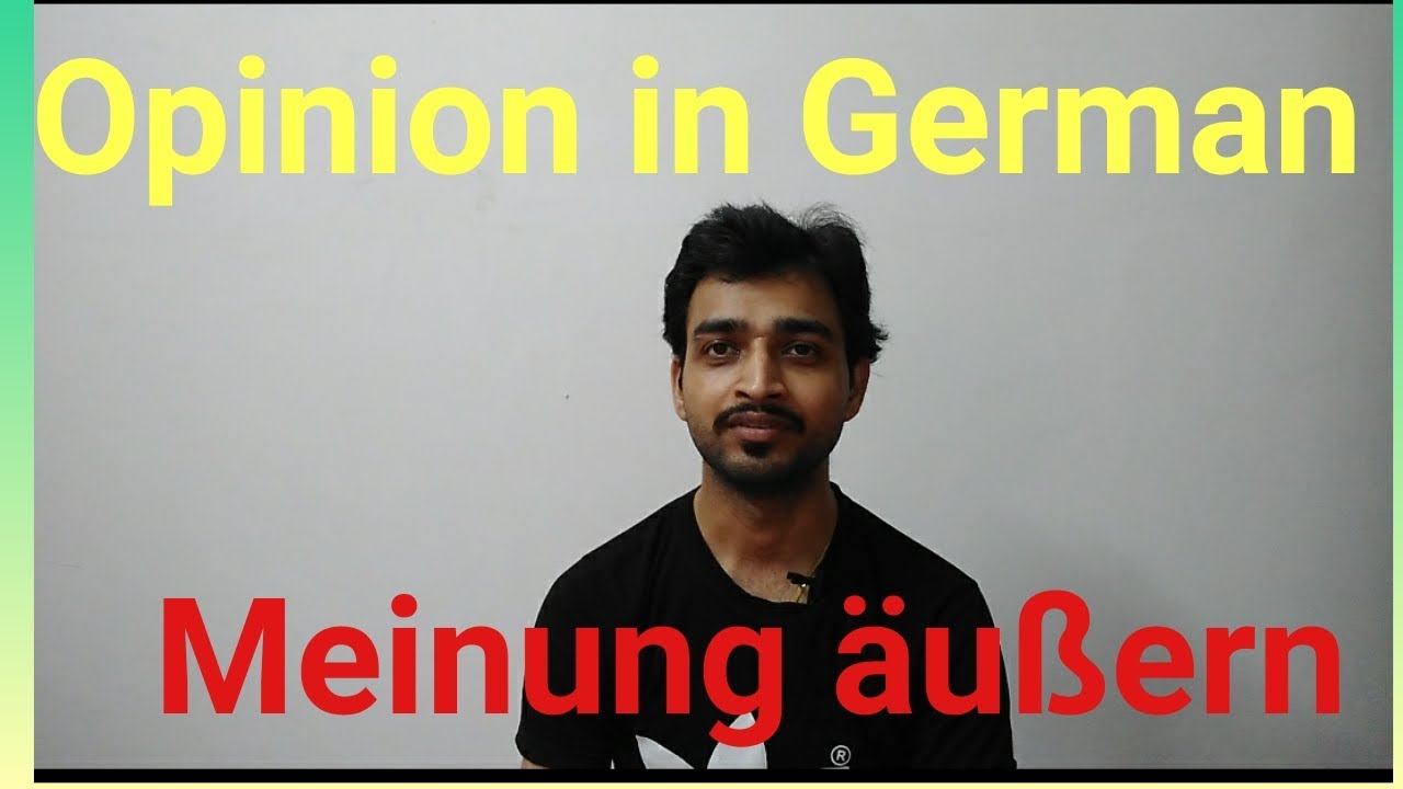 Learn German language| Opinion in German|Meinung in German| Meinung äußern| Meiner Meinung nach|
