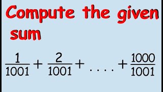 Summation with Fractions